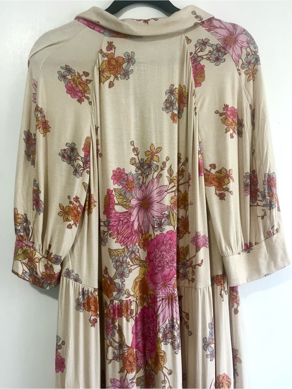 NWOT Natural Life Short Sleeve Floral Maxi Dress - Picture 6 of 7